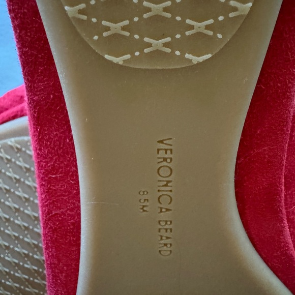 NEW Veronica Beard Beatrix Suede Ballet Flat in Fire Red - Picture 9 of 9